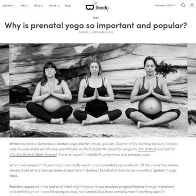 BOODY prenatal yoga blog